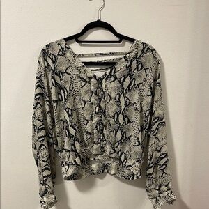 Snake Print Women's Top